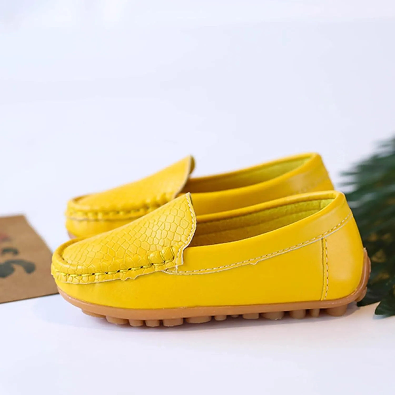 Men's Casual Dress Sneakers Toddler Little Kid Boys Girls Soft Slip On Loafers Dress Flat Shoes Boat Shoes Casual