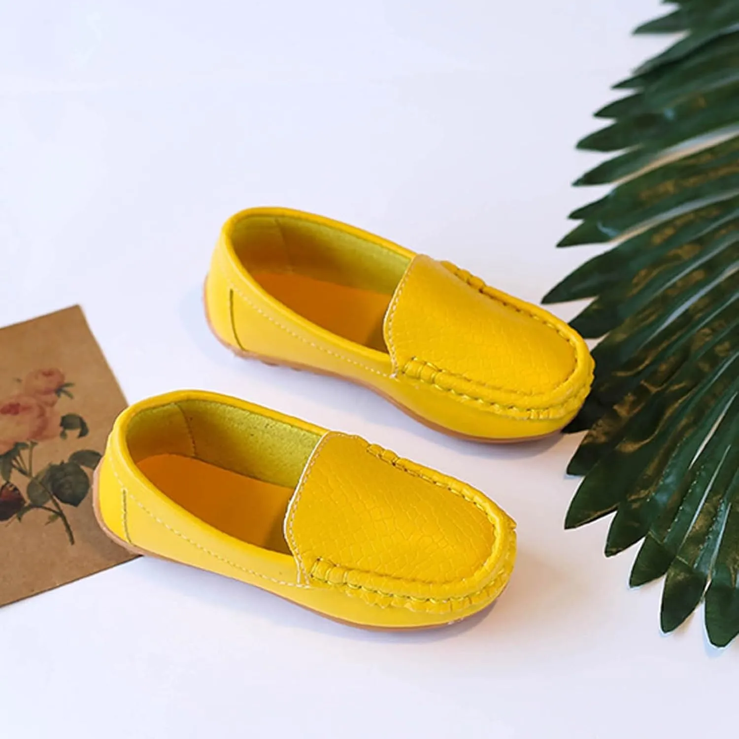 Men's Casual Dress Sneakers Toddler Little Kid Boys Girls Soft Slip On Loafers Dress Flat Shoes Boat Shoes Casual