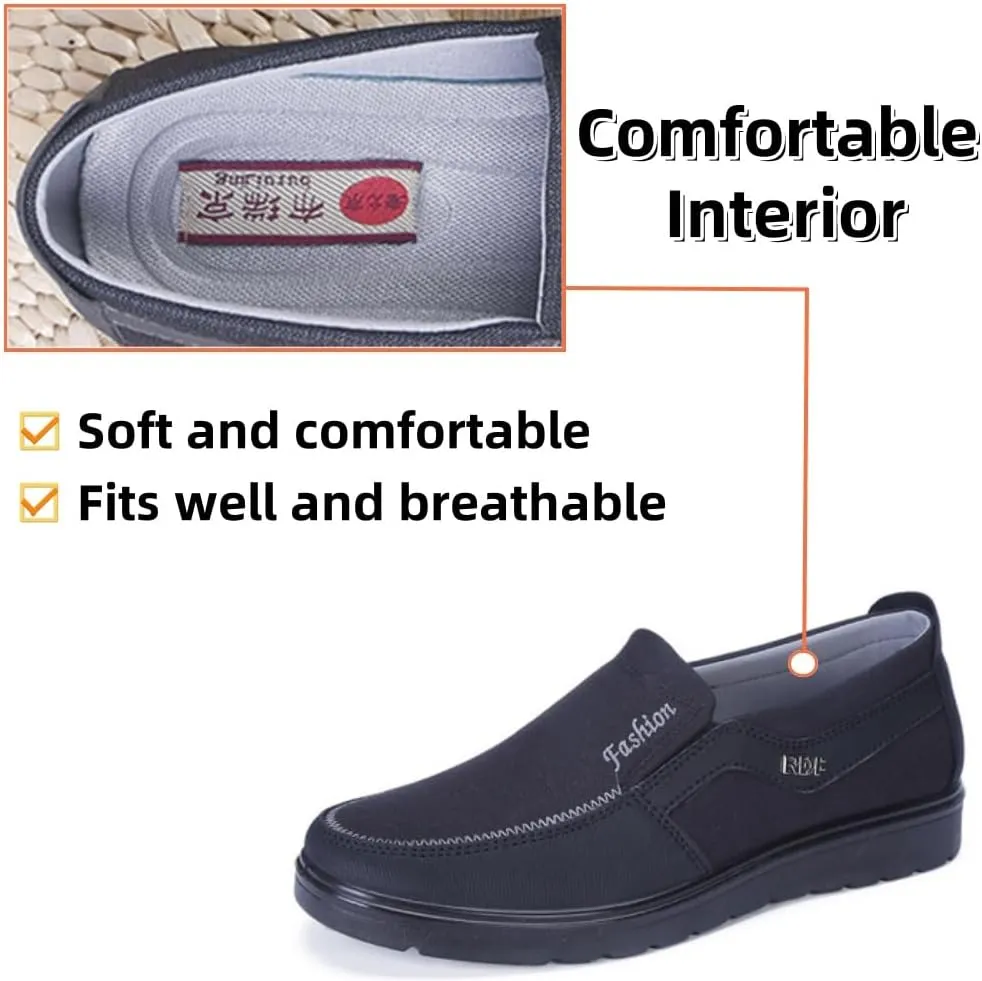 Men's Casual Loafer Breathe Business Slip On Non-Slip Soft Sole Shoe Comfort Lightweight Driving Travel Walking Flat