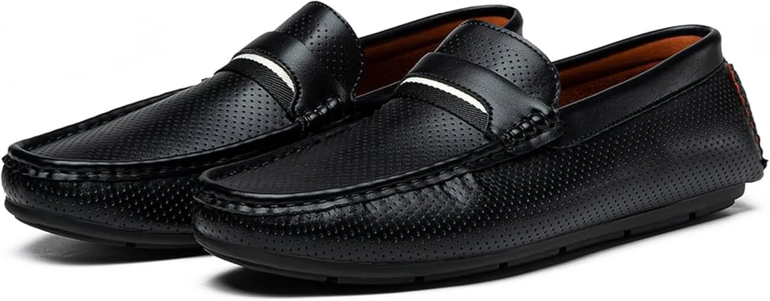Men's Casual Penny Loafers, Slip-On Driving Shoes, Soft Comfort