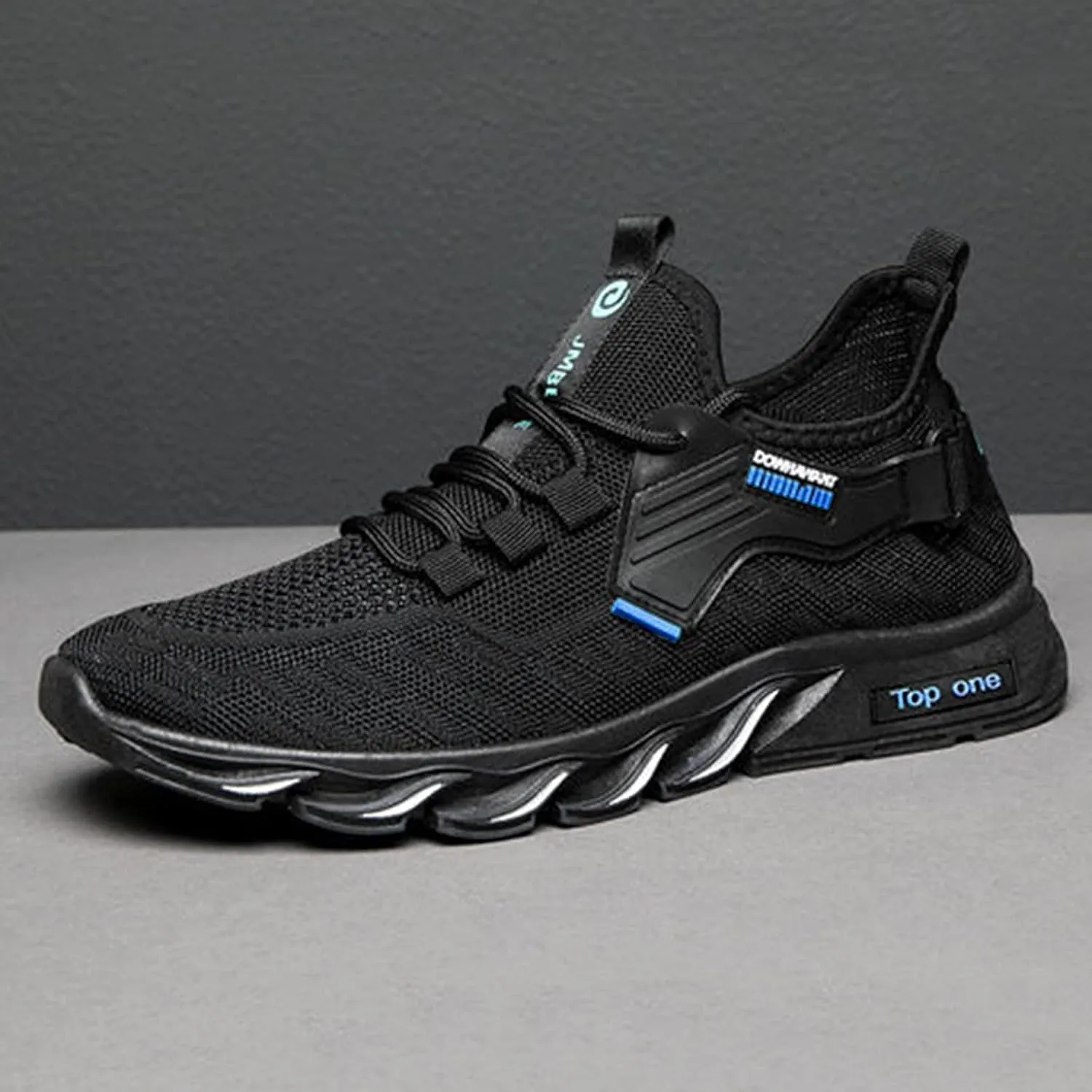 Men's Comfortable Stretch Workout Shoes Casual Sneaker Mesh Breathable Walking Shoe Wide Walking Shoes for Men