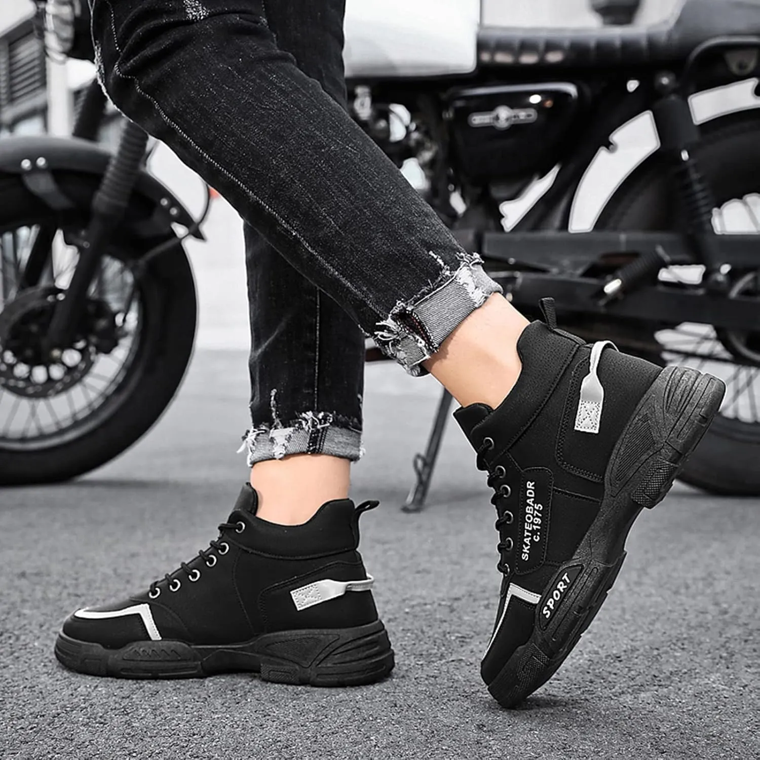 Men's Fashion Sneakers Men Shoes Casual Men Shoes in and Winter Warm Work Clothes Casual