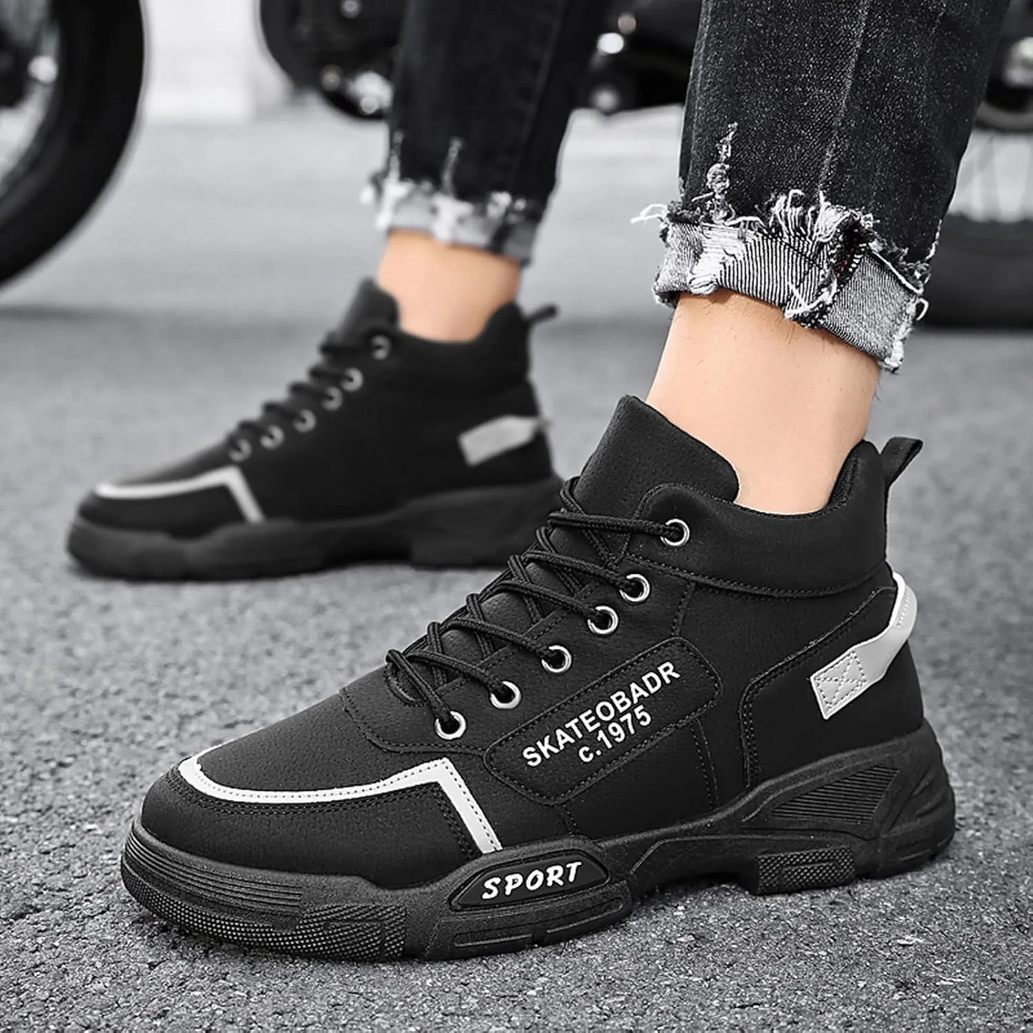 Men's Fashion Sneakers Men Shoes Casual Men Shoes in and Winter Warm Work Clothes Casual