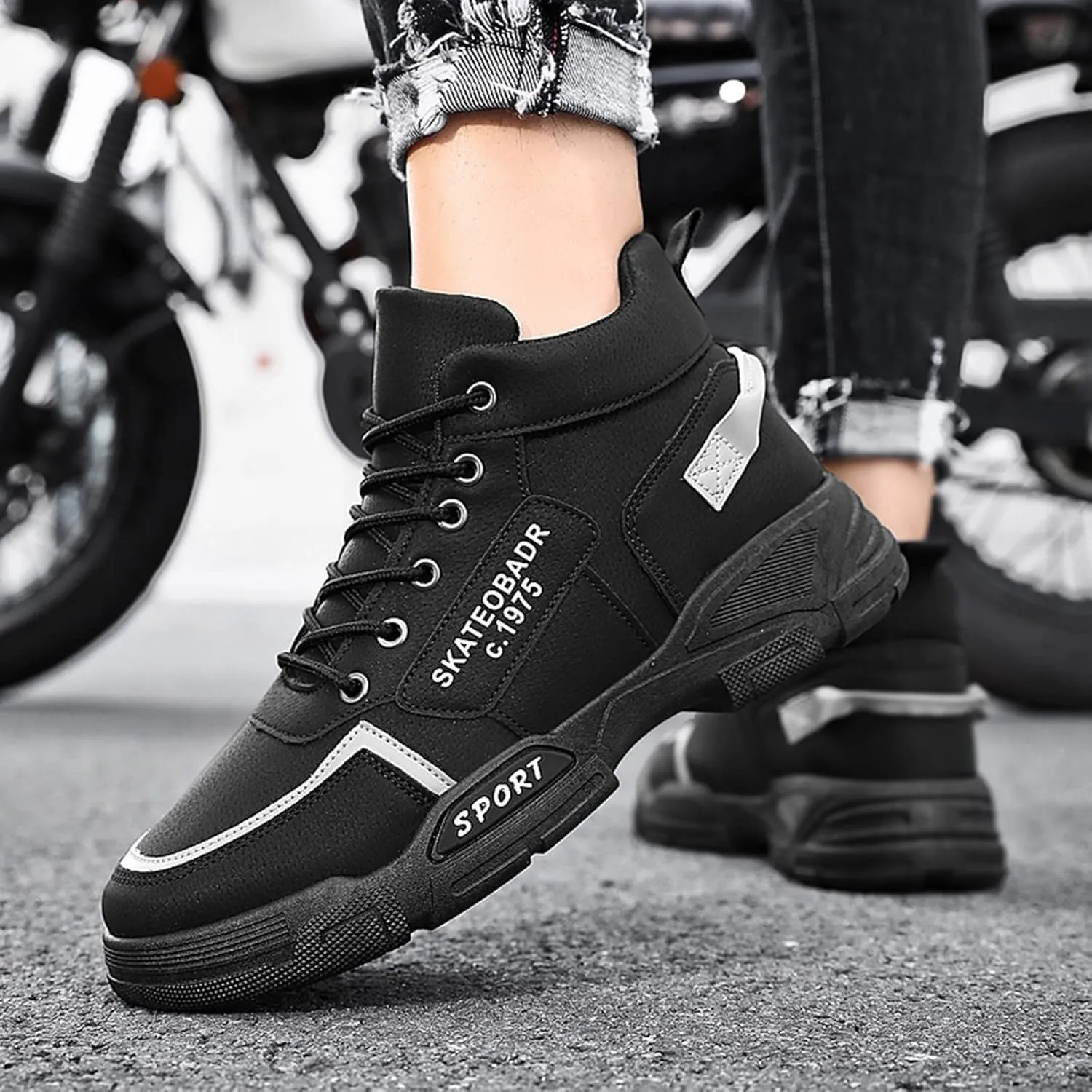 Men's Fashion Sneakers Men Shoes Casual Men Shoes in and Winter Warm Work Clothes Casual