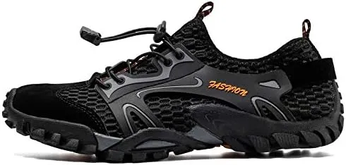 Mens Quick Dry Water Shoes, Mesh Hiking Trekking Outdoor Aqua Footwear, Camping, River Creek, Rainforest Hike,Beach