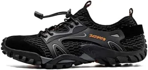 Mens Quick Dry Water Shoes, Mesh Hiking Trekking Outdoor Aqua Footwear, Camping, River Creek, Rainforest Hike,Beach