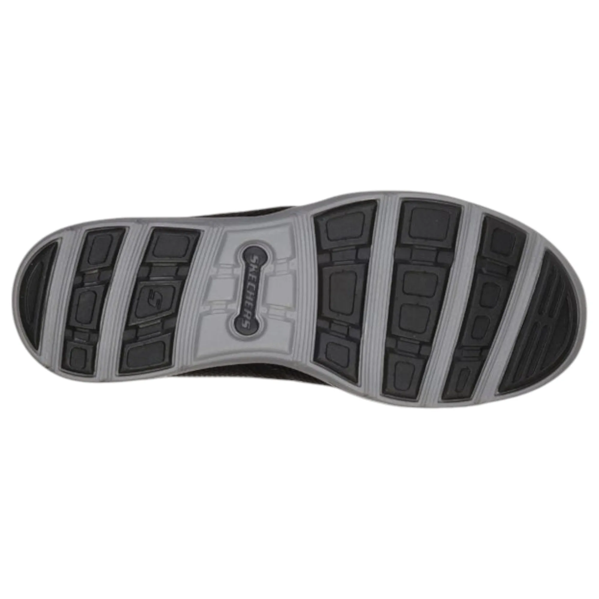 Mens Skechers Harper - Walton Black Slip On Sneaker Shoes