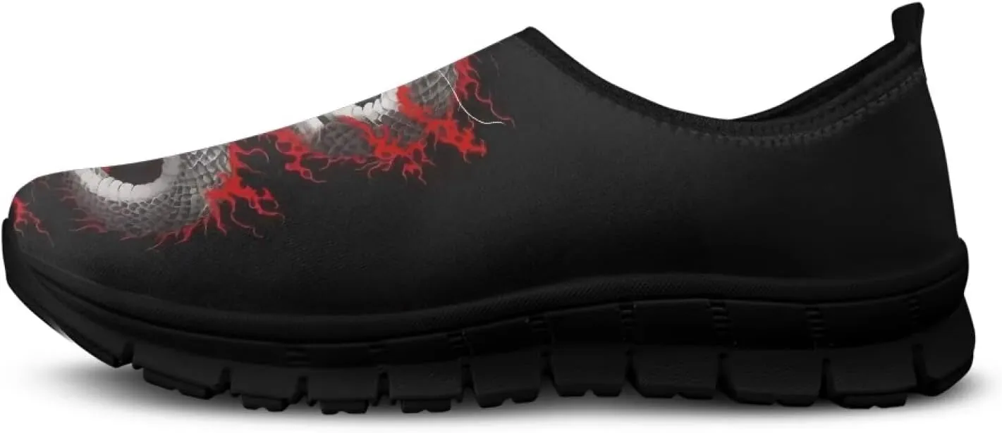 Mens Slip On Walking Shoes Soft Loafers Lightweight Non Slip Casual Fashion Sneakers for Travel Work Black Sole Size 5-14