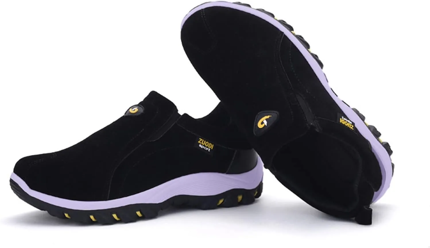 Men's Solid Color Round Toe Running Walking Sports Walking Slip On Shoes Mens Running Shoes Men's Athletic Sneaker New