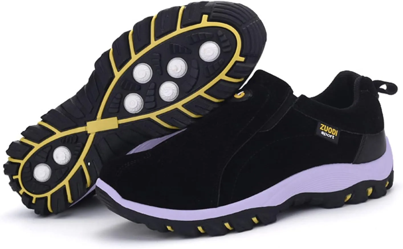 Men's Solid Color Round Toe Running Walking Sports Walking Slip On Shoes Mens Running Shoes Men's Athletic Sneaker New