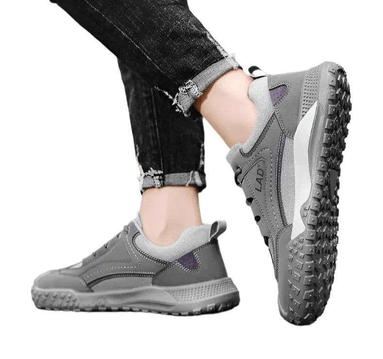 Men's Stylish Biker Lightweight Ankle Winter Sneakers with Durable Shaft  Boots