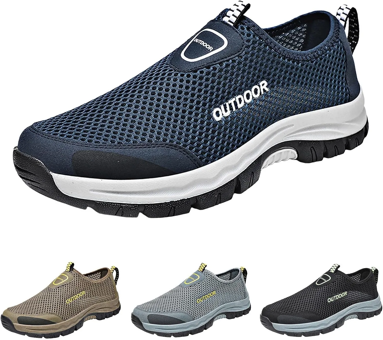 Mens Tennis Shoes Men Shoes Comfortable Soft Sole Breathable Casual Summer Mesh Hollow Breathable Casual