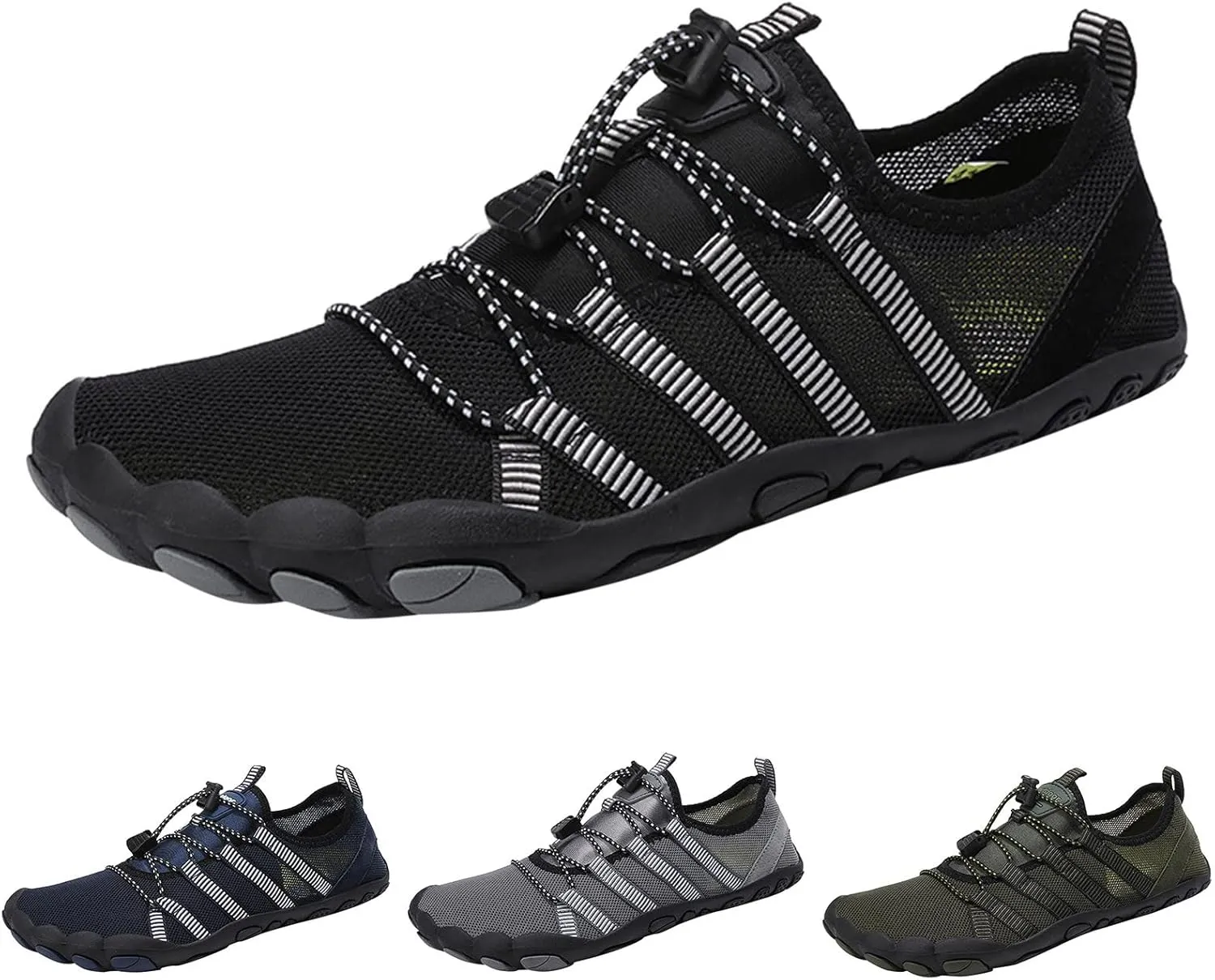 Men's Wading Shoes Outdoor Swim Sports Shoes Flat Breathable Quick-Dry Surfing Shoe Minimalist Grounded Footwear
