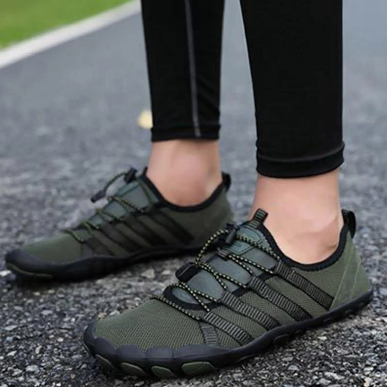 Men's Wading Shoes Outdoor Swim Sports Shoes Flat Breathable Quick-Dry Surfing Shoe Minimalist Grounded Footwear