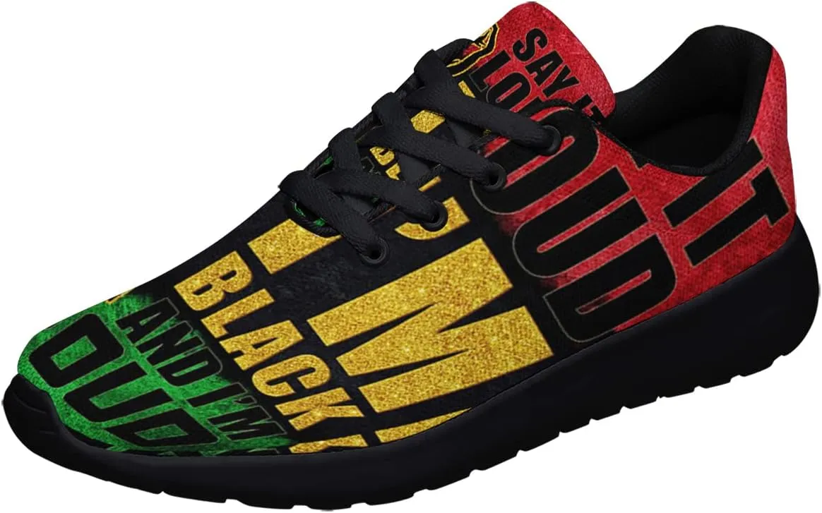 Mens Womens Juneteenth 1865 Shoes,Juneteenth Freedom Athletic Running Tennis Sneakers Casual Black History Shoes
