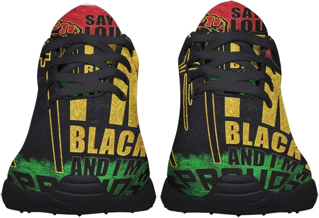 Mens Womens Juneteenth 1865 Shoes,Juneteenth Freedom Athletic Running Tennis Sneakers Casual Black History Shoes