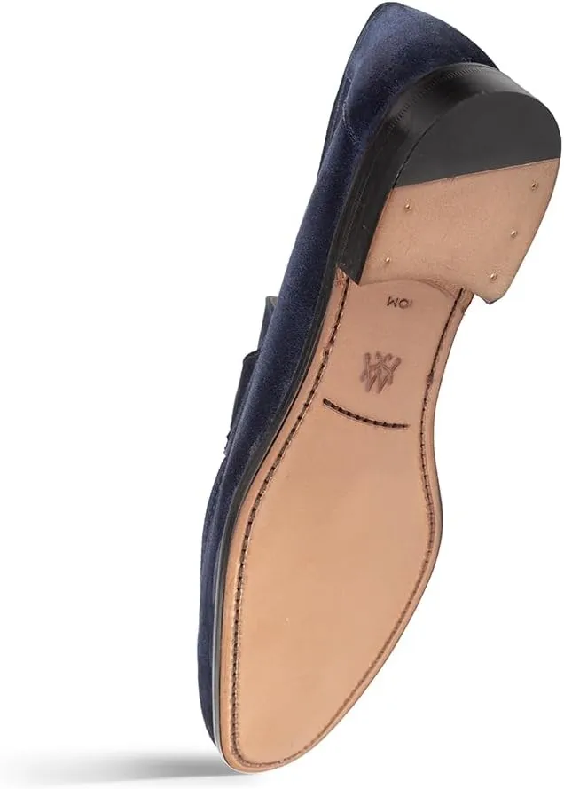Mezlan - Men's Hand-Stained Penny Loafer Dress Shoes - Caro Suede Penny Loafer - Classic Formal Footwear for Business, Wedding, and Office