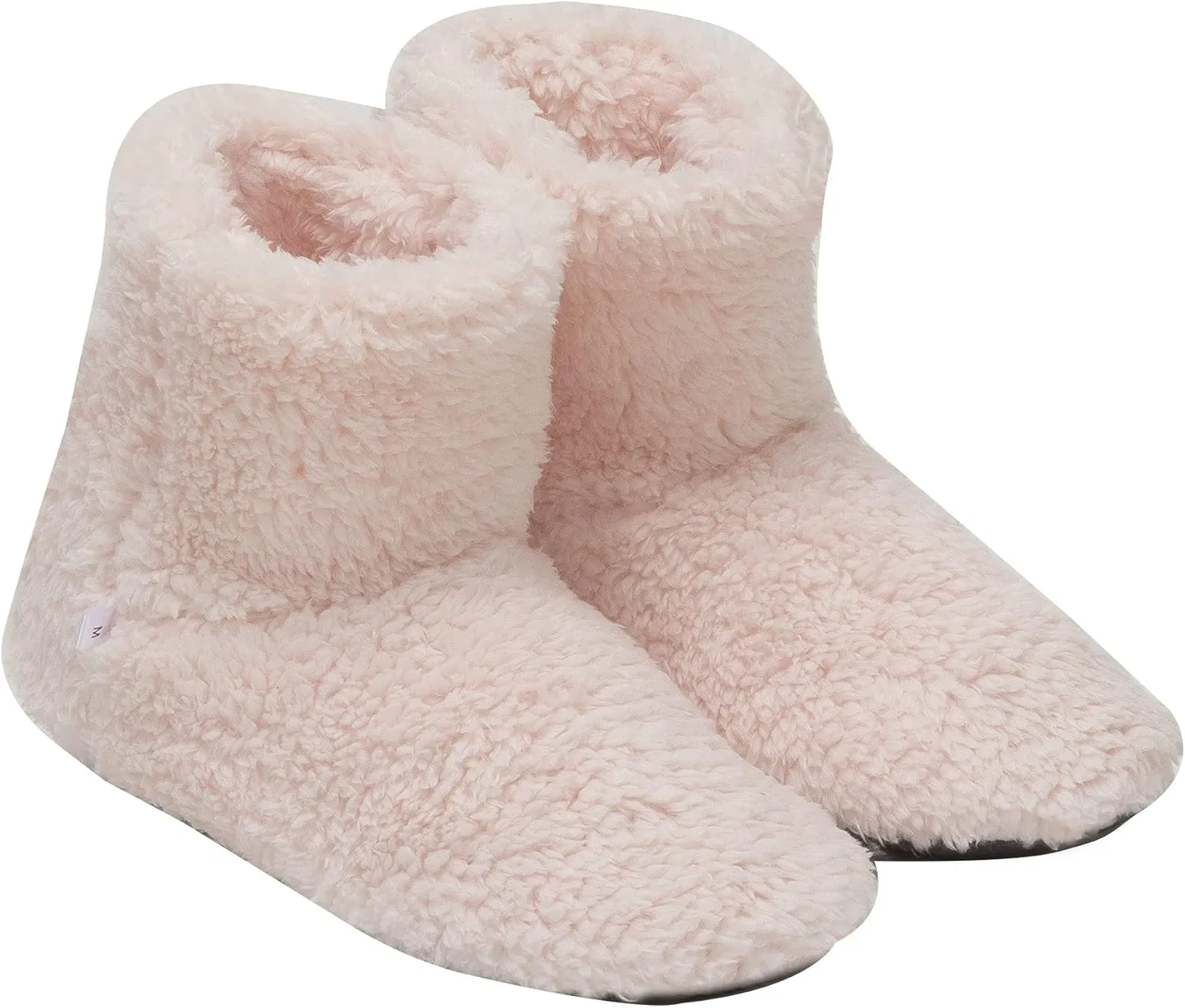 mianshe Women's and Men's Fluffy Bootie Slipper Sock with Memory Foam House Shoes