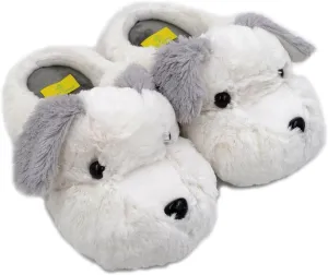 Millffy Cute Puppy Dog Stuffed Animal Slippers Soft Plush Dog Slipper Warm House Slippers