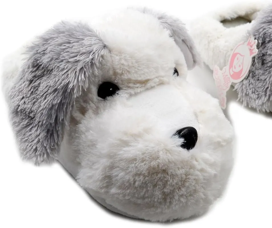 Millffy Cute Puppy Dog Stuffed Animal Slippers Soft Plush Dog Slipper Warm House Slippers