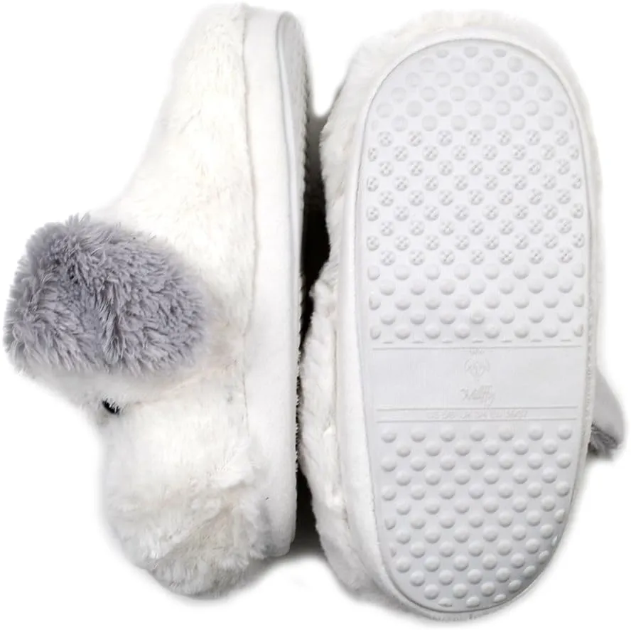 Millffy Cute Puppy Dog Stuffed Animal Slippers Soft Plush Dog Slipper Warm House Slippers