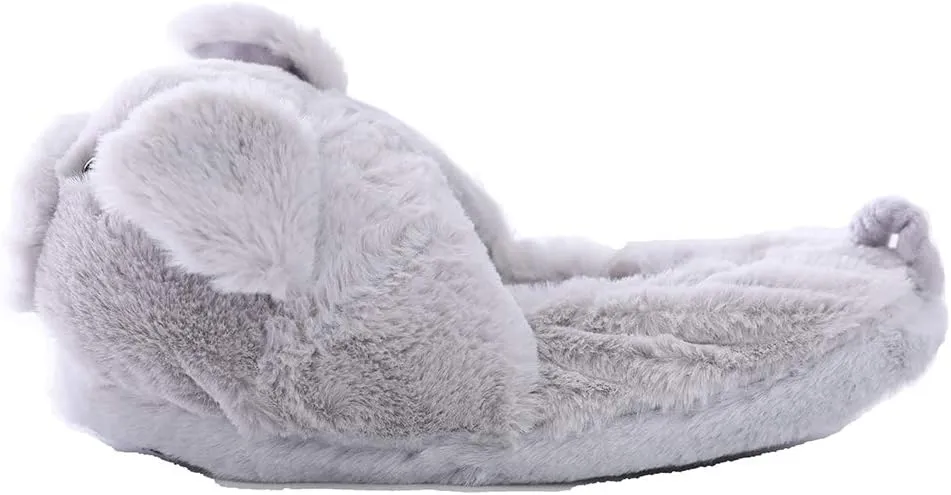 Millffy Funny Womens Warm Animal Slippers - Furry Pink Pig House Shoes