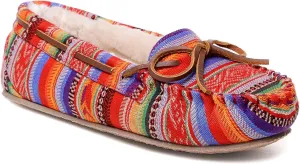 Minnetonka Women's Cally Loafer, Frisco Stripe, 6
