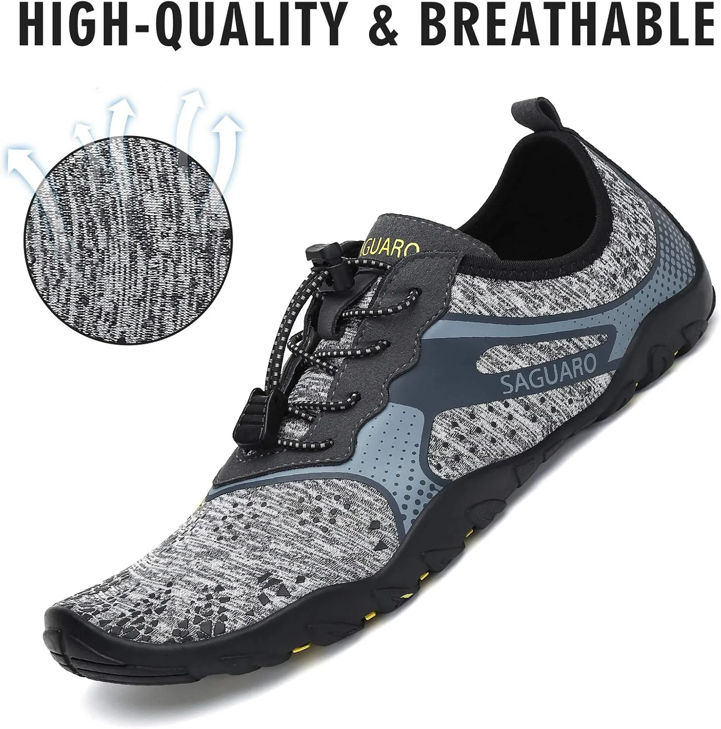 Mishansha unisex adult Barefoot Aqua Shoe Quick Dry Beach Swim Shoe