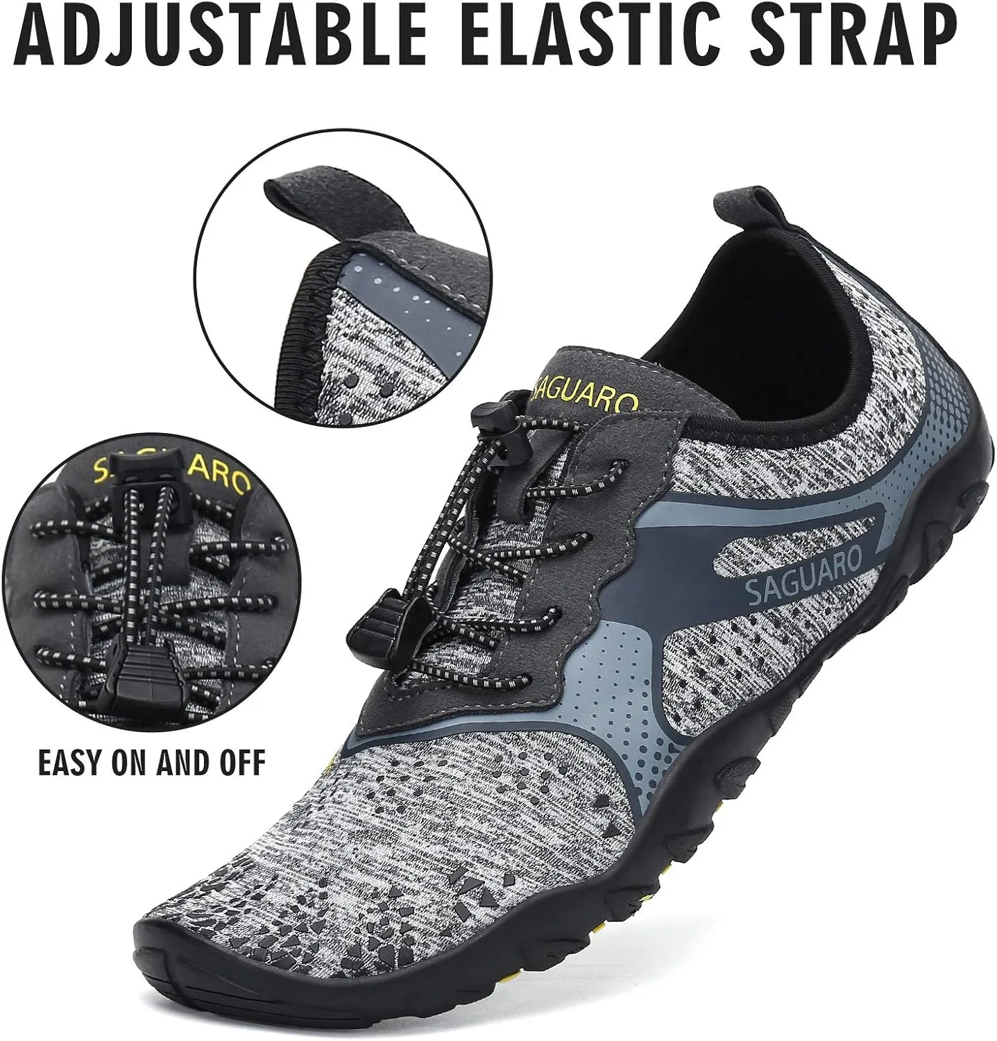 Mishansha unisex adult Barefoot Aqua Shoe Quick Dry Beach Swim Shoe