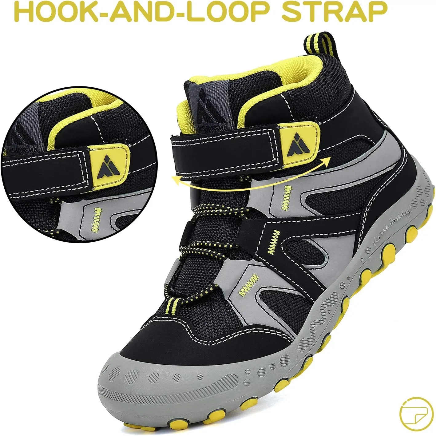 Mishansha unisex child Anti Collision Non Slip Sneaker Outdoor Trekking Hiking Shoe