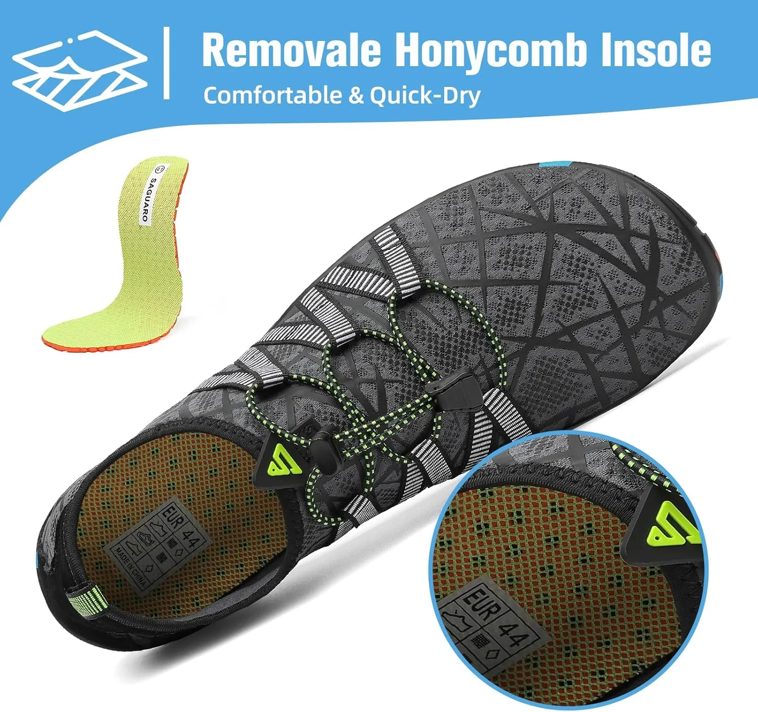 Mishansha Water Shoes for Women Men Barefoot Beach Shoe Quick Dry Aqua Swim Socks for Surfing Yoga Size 4.5-15 Women/3-13.5 Men
