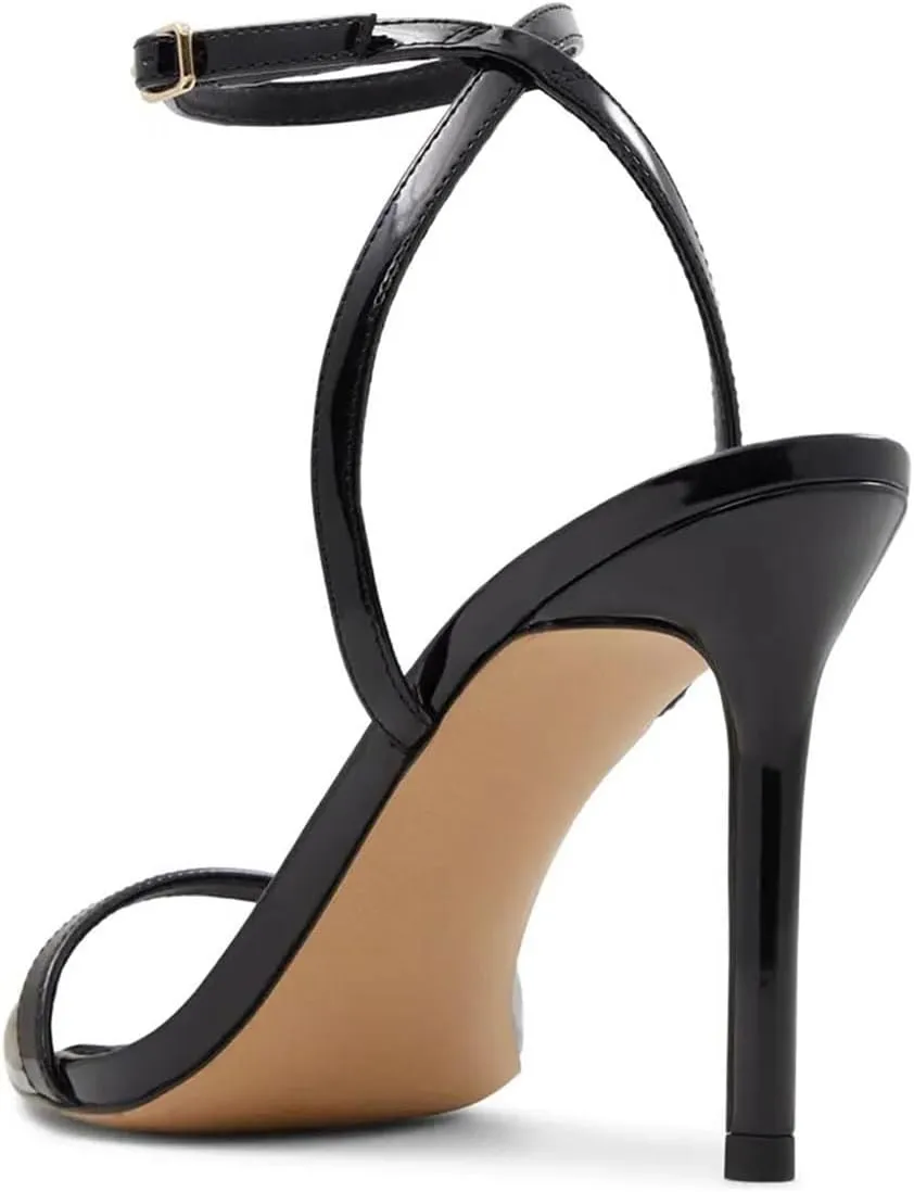 miss left Womens Sexy Open Pointed Toe Stiletto High Heel Sandals Slim Ankle Strap Buckle Cocktail Party Club Dress Shoes Size 4-16 US