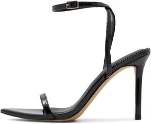 miss left Womens Sexy Open Pointed Toe Stiletto High Heel Sandals Slim Ankle Strap Buckle Cocktail Party Club Dress Shoes Size 4-16 US