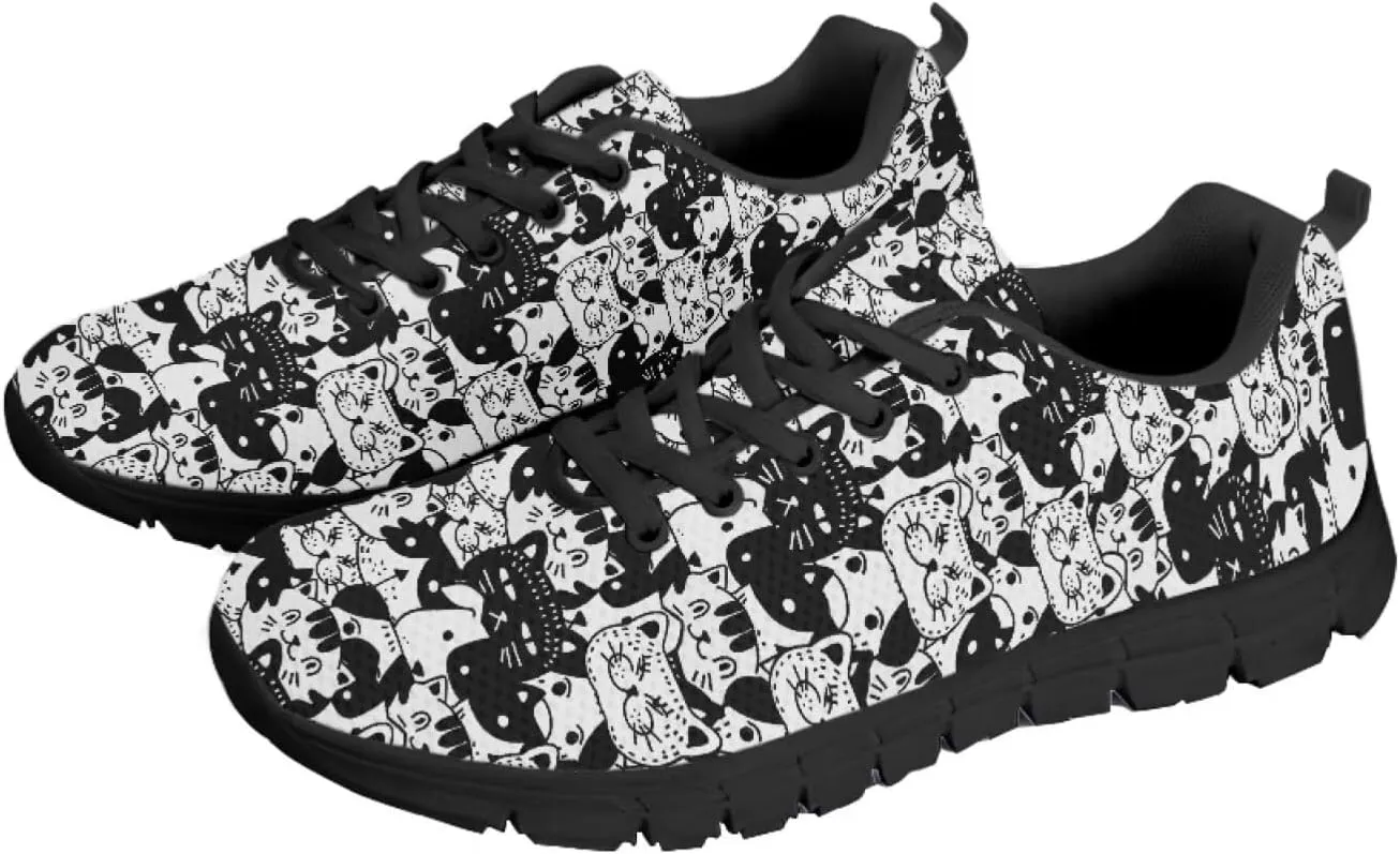 Modysero Soft Tennis Shoes for Women Shoes Lace Up Mesh Women Running Sneakers for Fall Outdoor Walking Sneakers