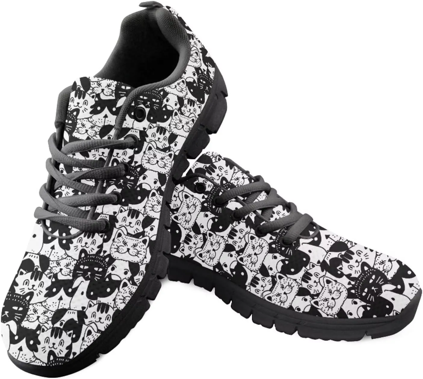Modysero Soft Tennis Shoes for Women Shoes Lace Up Mesh Women Running Sneakers for Fall Outdoor Walking Sneakers