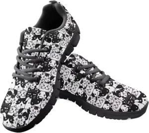 Modysero Soft Tennis Shoes for Women Shoes Lace Up Mesh Women Running Sneakers for Fall Outdoor Walking Sneakers