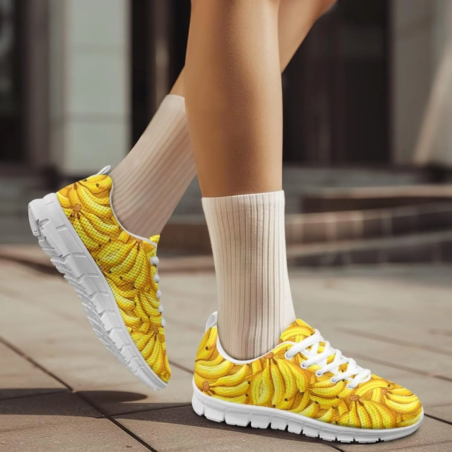 Modysero Walking Shoes Women Lightweight Non Slip Lace Up Sneakers for Outdoor Travel Casual Soft Daily Ladies Footwear