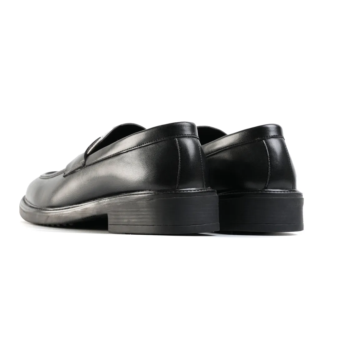 Monkstory Cosmopolitan Contrast Penny Loafers  - Black/White