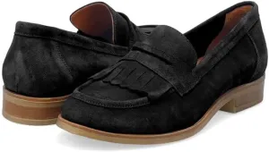 MOOMMO Women Comfortable Suede Loafers Flats Round Closed Toe Slip On Flat Penny Loafers Office Ladies Work Wingtip Oxford Loafer Shoes Dressy Casual Club Church Driver Flats Fall Winter 4-11 M US