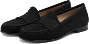 MOOMMO Women Low Chunky Heel Loafer Shoes Round Toe Slip On Dress Loafers Corduroy Low Heel Walking Loafers Flats Vintage Penny Loafers Comfort Office Shoes Classic 4-11 M US