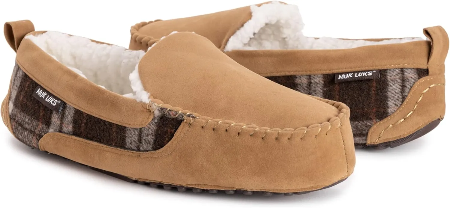 MUK LUKS Men's Emmett Moccasin Slippers