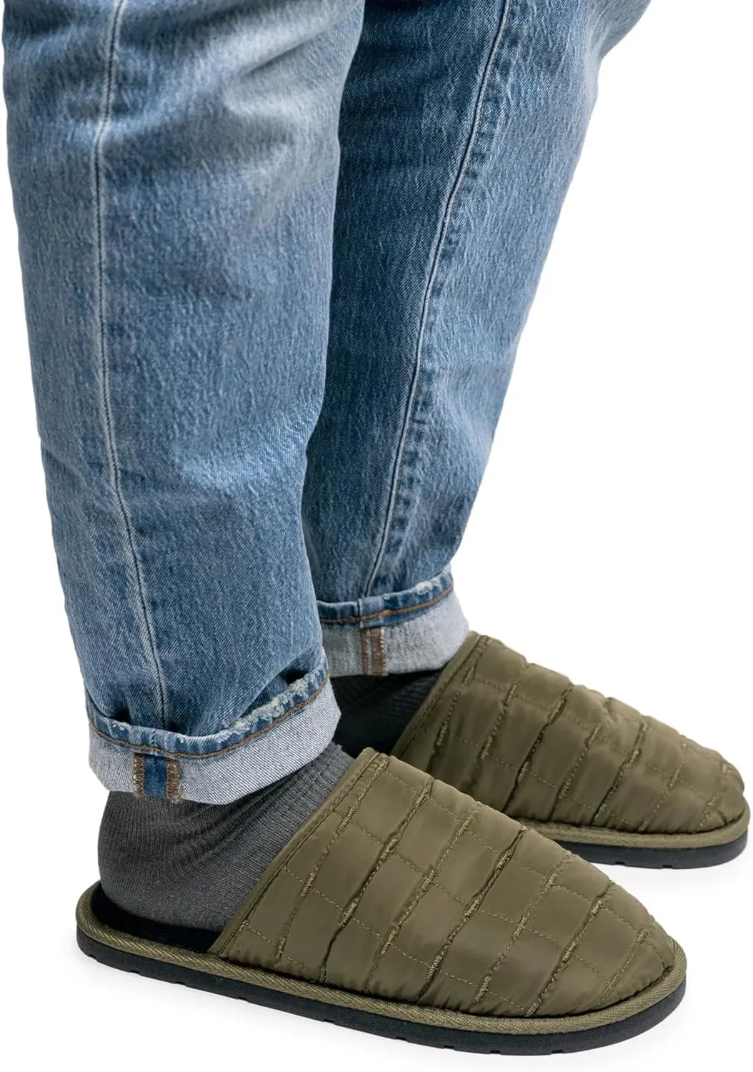MUK LUKS Men's Grant Quilted Scuff Slipper