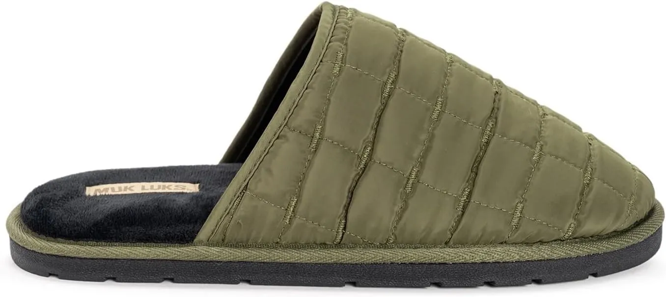 MUK LUKS Men's Grant Quilted Scuff Slipper