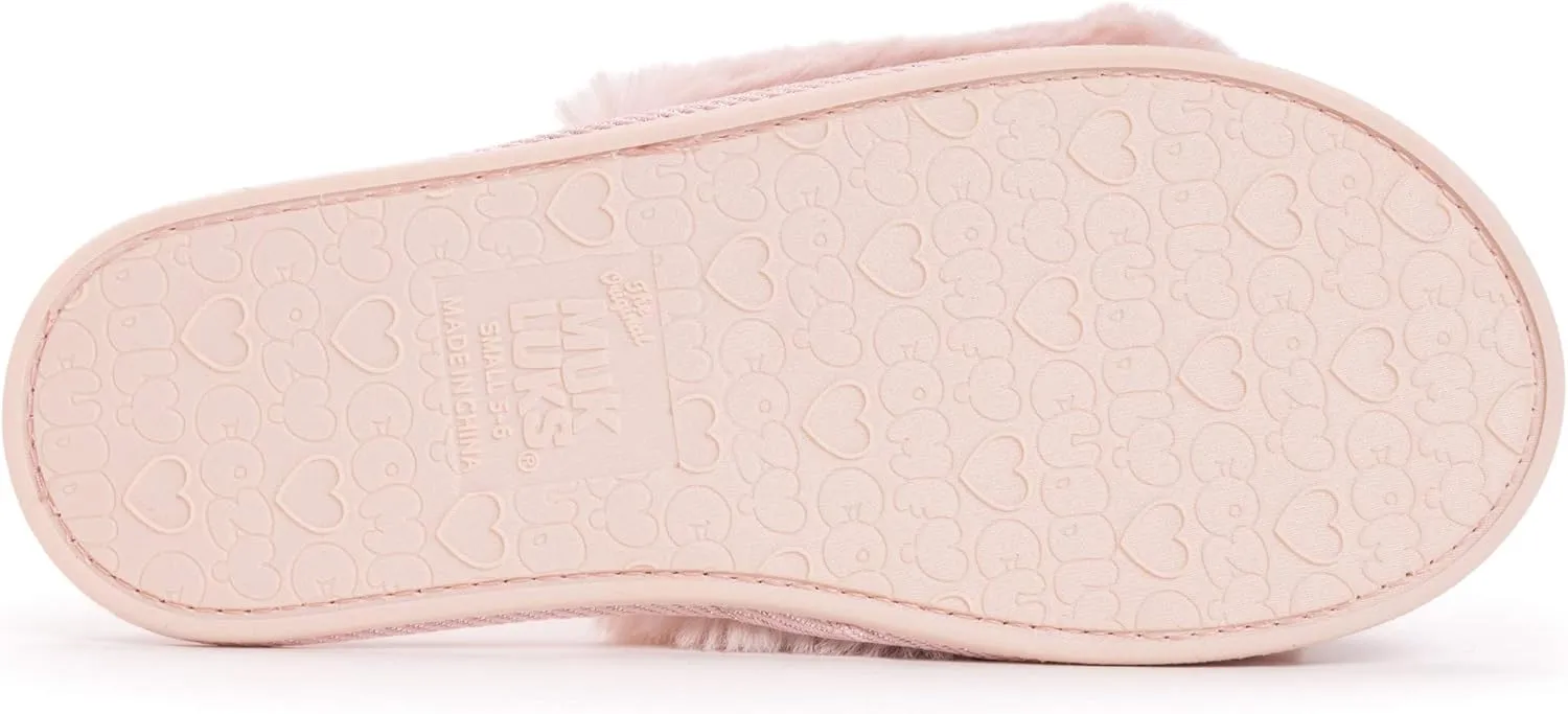 MUK LUKS Women's Sariah Slide Slipper-Snow White