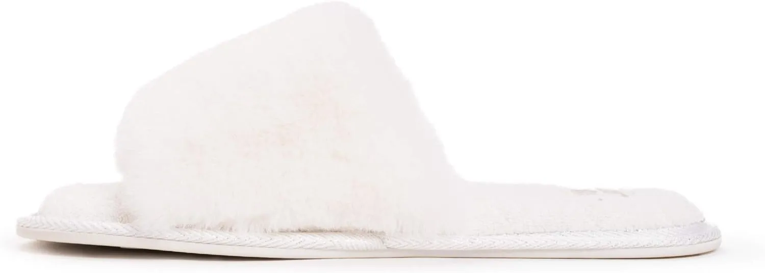 MUK LUKS Women's Sariah Slide Slipper-Snow White