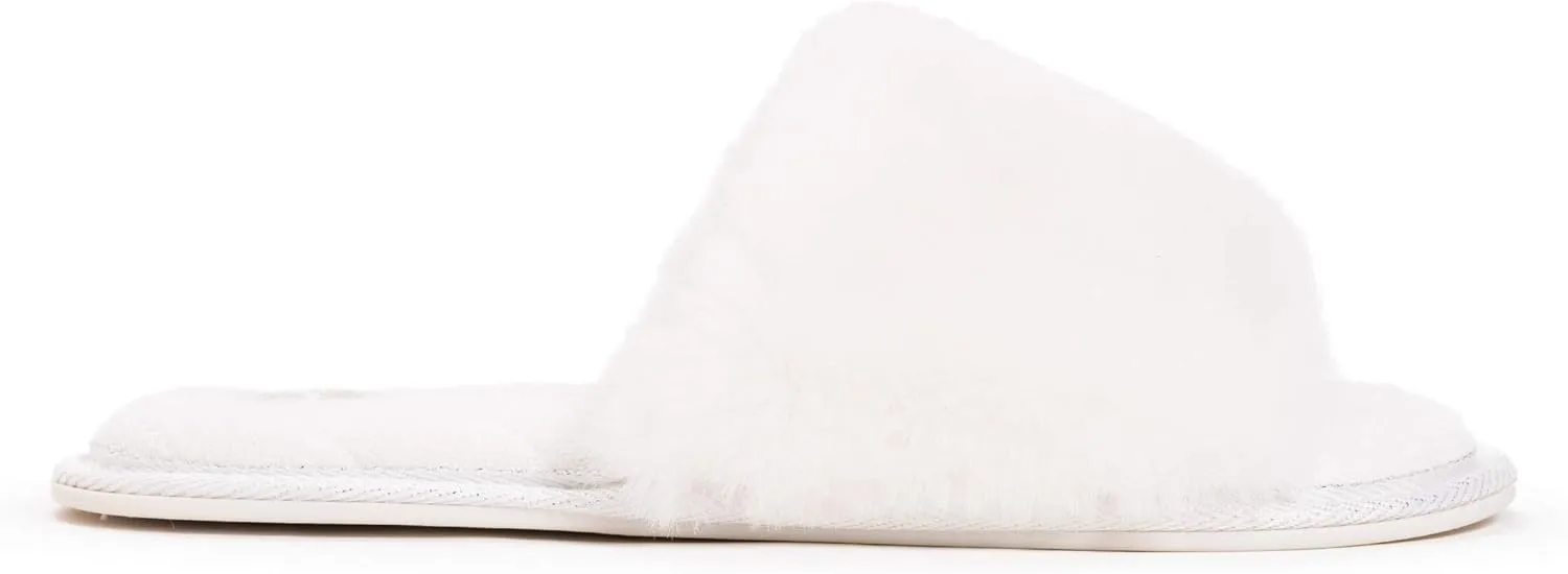 MUK LUKS Women's Sariah Slide Slipper-Snow White