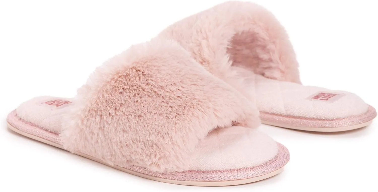 MUK LUKS Women's Sariah Slide Slipper-Snow White