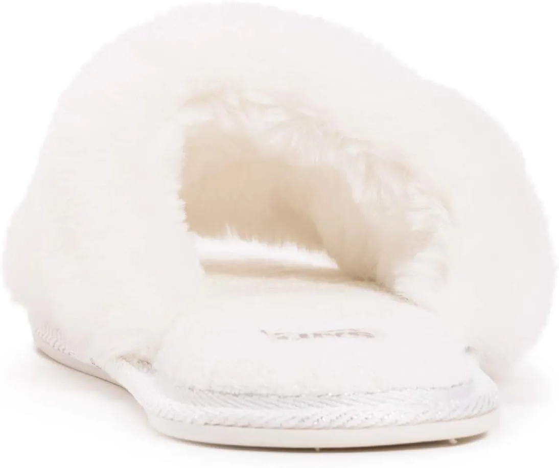 MUK LUKS Women's Sariah Slide Slipper-Snow White