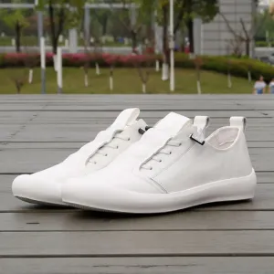 Naranjo White Leather Loafers