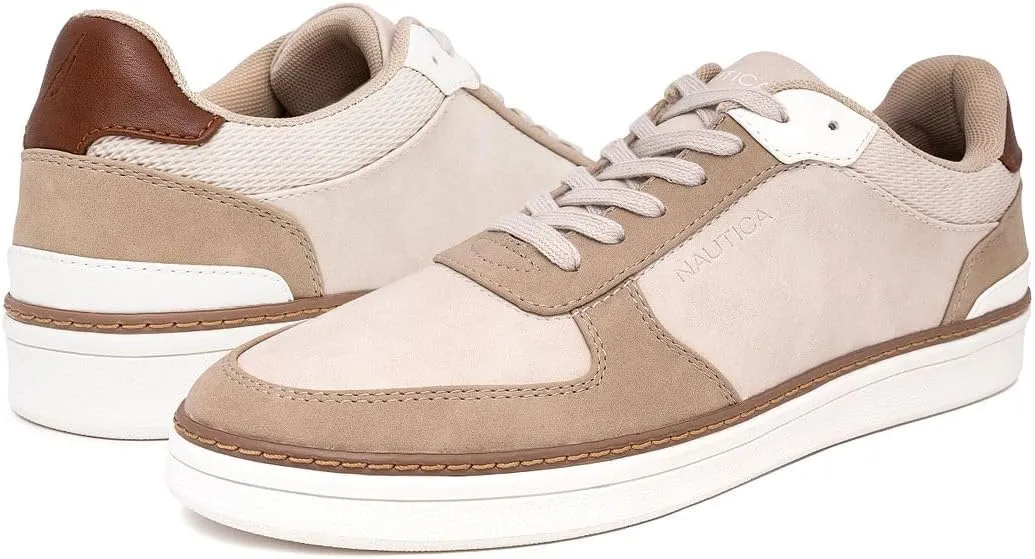 Nautica Men's Classic Lace-Up Low Top Fashion Sneaker Loafer - Stylish and Comfortable Casual Shoe